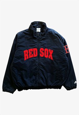 Vintage Y2K Men's Adidas MLB Boston Red Sox Jacket