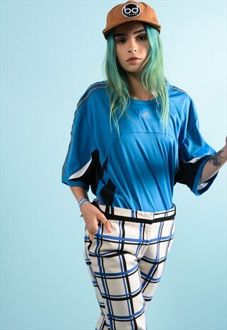 ADIDAS BLUE RETRO ADIDAS TEE