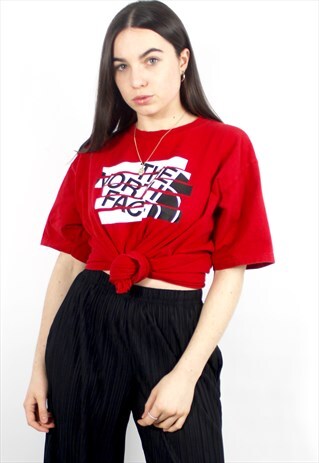 90'S RETRO RED SPELL-OUT LOGO OVERSIZED T-SHIRT