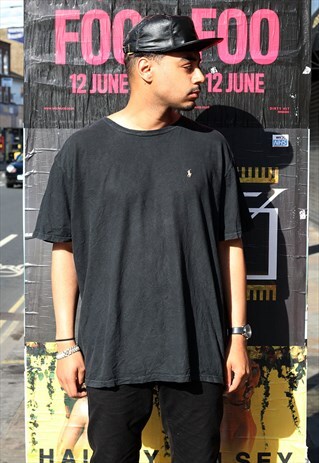 VINTAGE RALPH LAUREN BLACK T-SHIRT