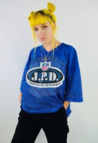 VINTAGE NFL TRAINING FESTIVAL MESH RAVE TOP