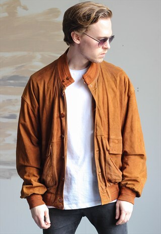 VINTAGE SUEDE BOMBER JACKET