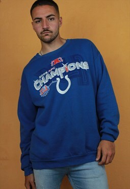 Vintage NFL 2006 Champions Blue Sweatshirt L