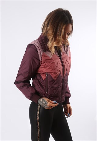 SKI SPORTS JACKET FITTED 70'S UK 12 (BEDQ)