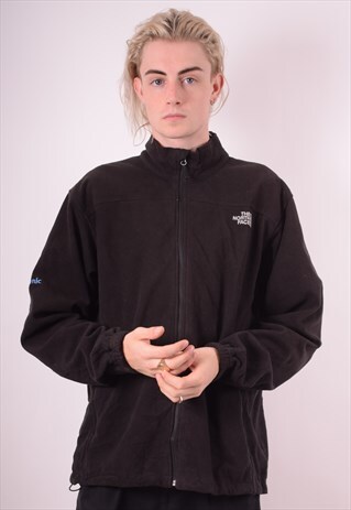 THE NORTH FACE MENS VINTAGE FLEECE JACKET XL BLACK 90S