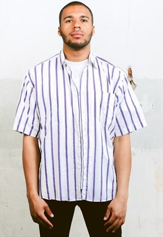VINTAGE STRIPE PATTERN SHIRT