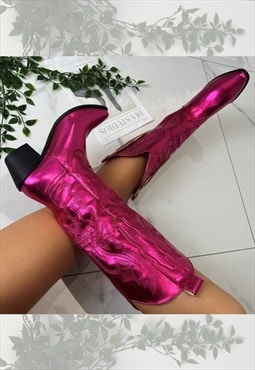 Cowboy boots Pink western cowgirl boots
