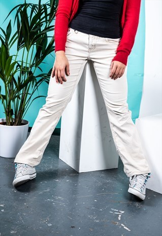 VINTAGE POLO RALPH LAUREN JEANS IN BEIGE CORDUROY