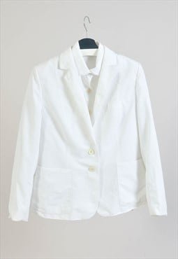 Vintage 00s blazer jacket in white