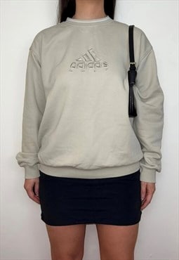 Adidas Beige Vintage Y2K Sweatshirt