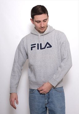 Vintage Fila Spellout Hoodie Pullover