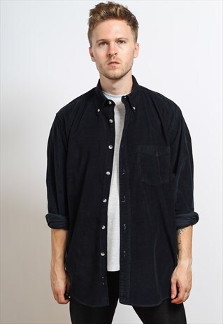 VINTAGE CORDUROY SHIRT BLUE