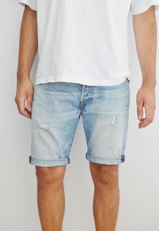 VINTAGE DISTRESSED LEVI'S 501 DENIM SHORTS
