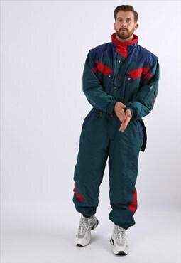 Vintage 90's Trespass Full Ski Suit Snow UK XL 44" (6BL)