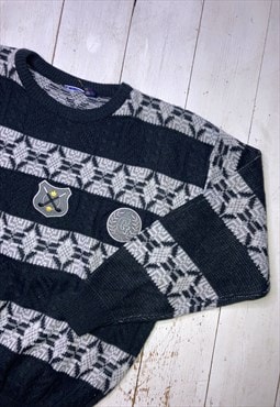 vintage embroidered golf jumper  sweater