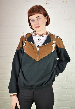 VINTAGE 90'S 1/2 ZIP SWEATSHIRT