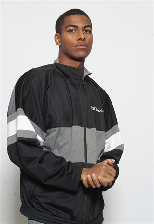 VINTAGE REEBOK TRACK JACKET BLACK