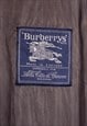 MEN'S BURBERRY DARK GREY HERRINGBONE CHECKED TWEED COAT