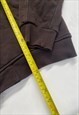VINTAGE 90S THE NORTH FACE BROWN EMBROIDERED HOODIE
