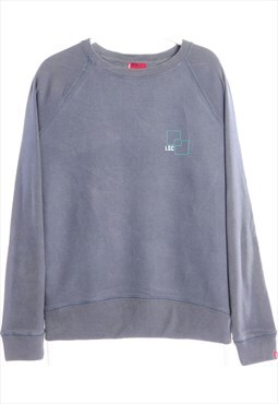 Vintage 90's Levi's Sweatshirt Printed Crewneck Grey Medium
