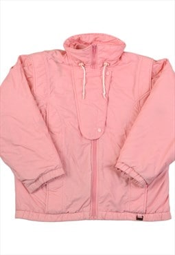 Vintage Ski Jacket 80s Style Pink Ladies Large
