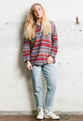 VINTAGE 90S LONG STRIPED JUMPER