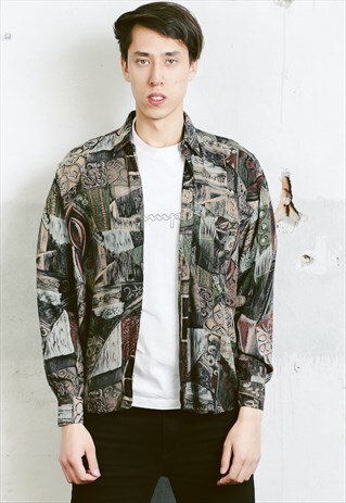 VINTAGE 90S PATTERNED SHIRT