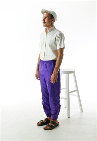 PURPLE TRAINING PANTS / HIGH WAISTED PANTS