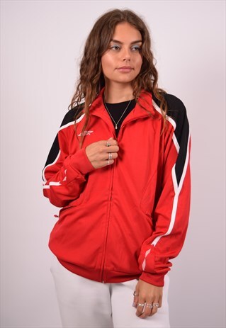 VINTAGE UMBRO TRACKSUIT TOP JACKET RED