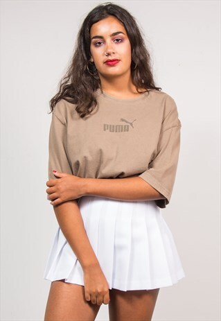 90'S VINTAGE BEIGE PUMA OVERSIZE T-SHIRT