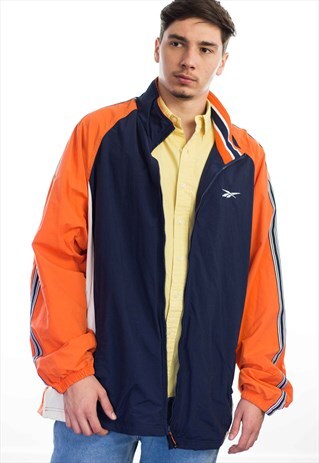 VINTAGE REEBOK LOGO WINDBREAKER JACKET 90S XXL 23.4