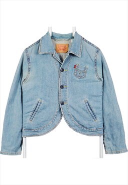Vintage 90's Levi's Denim Jacket Button Up Long Sleeve Blue