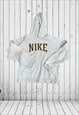 vintage grey embroidered nike hoodie 