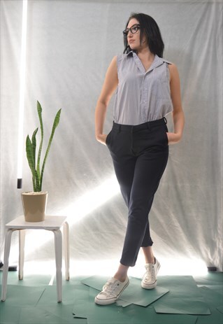 SUMMER BLUE LINE BLOUSE
