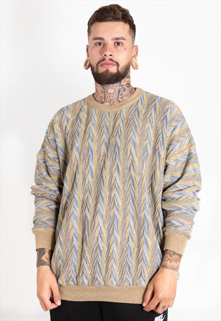 VINTAGE 80S COOGI STYLE KNITTED JUMPER / S0186