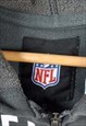 VINTAGE NFL DENVER BRONCOS HOODIE SWEATSHIRT FULL ZIP GREY S
