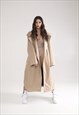 COAT TRENCH LONGLINE OVERSIZE IN MOCCA