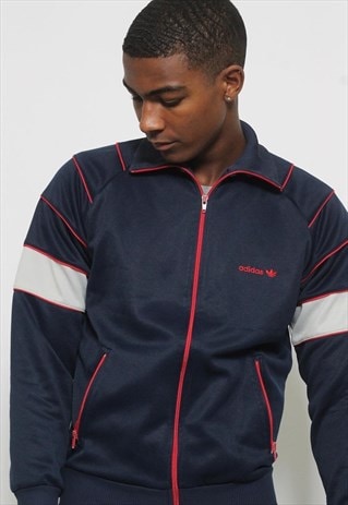 VINTAGE ADIDAS TRACK JACKET BLUE