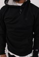 VINTAGE MEN'S CHAMPION BLACK PULLOVER HOODIE