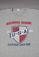 VINTAGE NATIONAL GUARD USA GRAPHIC T-SHIRT IN GREY