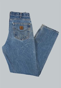 Blue Vintage Workwear Trousers Carhartt Jeans 34X34 18310