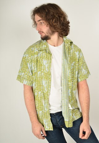 VINTAGE Y2K CRAZY PATTERNED SHIRT