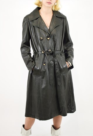 Vintage leather clearance coats for womens