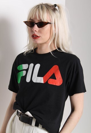 Vintage Fila T-Shirt Black | RetroActive Gals | ASOS Marketplace