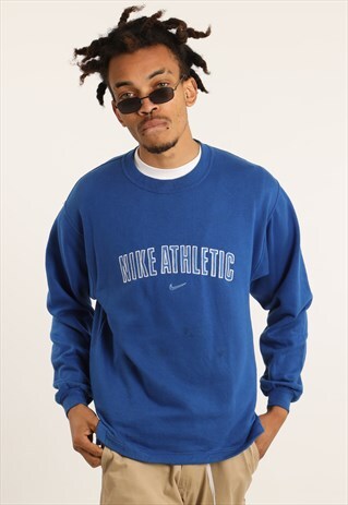 VINTAGE NIKE EMBROIDERED SPELL OUT SWEATSHIRT