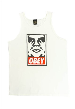 OBEY WHITE TANK TOP