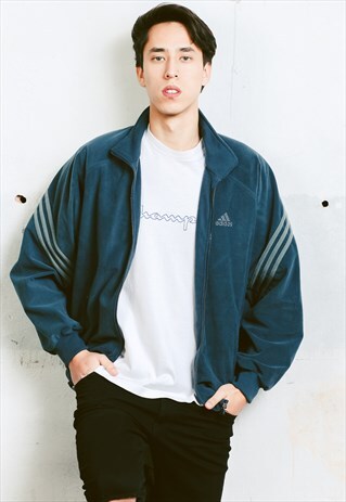 VINTAGE ADIDAS VELOUR TRACK JACKET