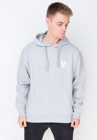 GREY V (WHITE) HOODIE