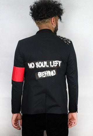 REWORKED REZINA CUSTOMISED OBEDIENT SONS PUNK BLAZER