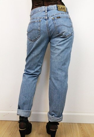VINTAGE 90'S REGULAR WAIST LIGHT STONEWASH LEE JEANS